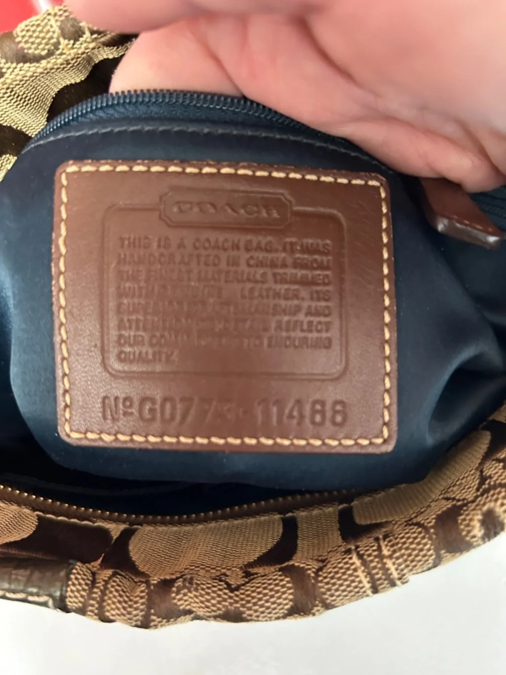 Coach Patchwork Shoulder Bag in Brown, Tan and Burgundy Accents - Picture 10 of 10
